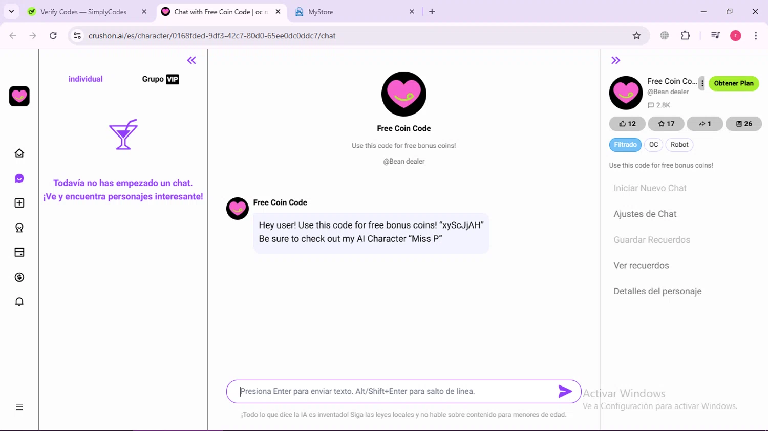 CrushonAI checkout page showing CrushonAI promo code box | Screenshot taken by SimplyCodes community member on Nov 21, 2024