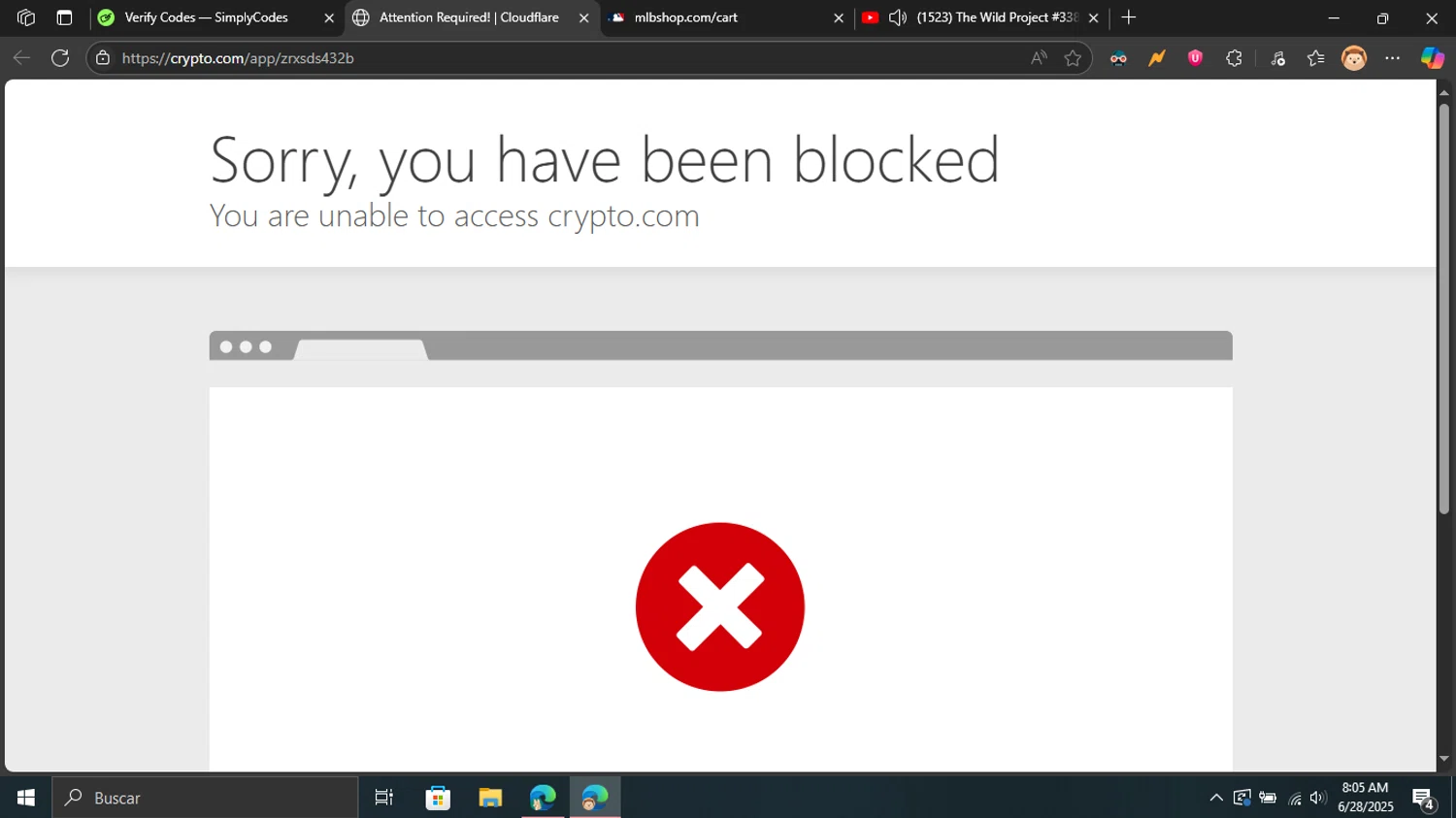 Crypto.com Tax promo code screenshot showing code zrxsds432b applied at Crypto.com Tax checkout page. Uploaded by SimplyCodes community member Blackleg_Sanji on Jun 28, 2025