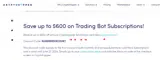 Cryptohopper coupon verification screenshot