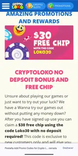 Crypto Loko coupon verification screenshot