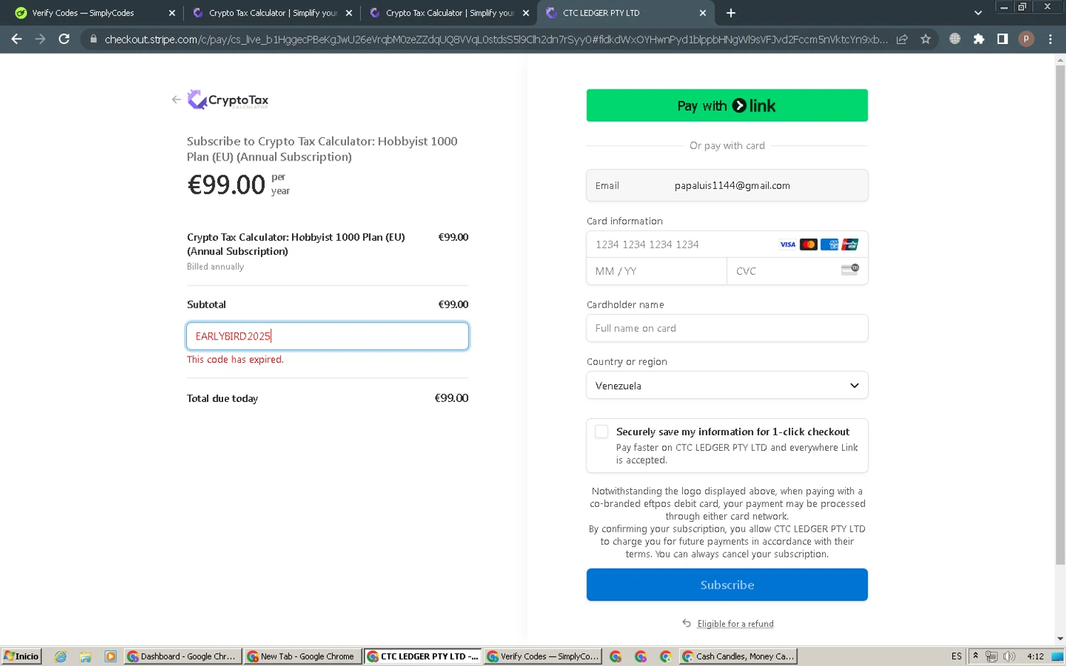 Summ promo code screenshot showing code EARLYBIRD2025 applied at Summ checkout page. Uploaded by SimplyCodes community member RoyalSleuth6331 on Feb 17, 2025