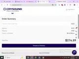CRYSOUND coupon verification screenshot