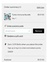 SILVERTRYSTAR coupon verification screenshot