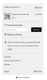 DAILYLIMITNOW coupon verification screenshot
