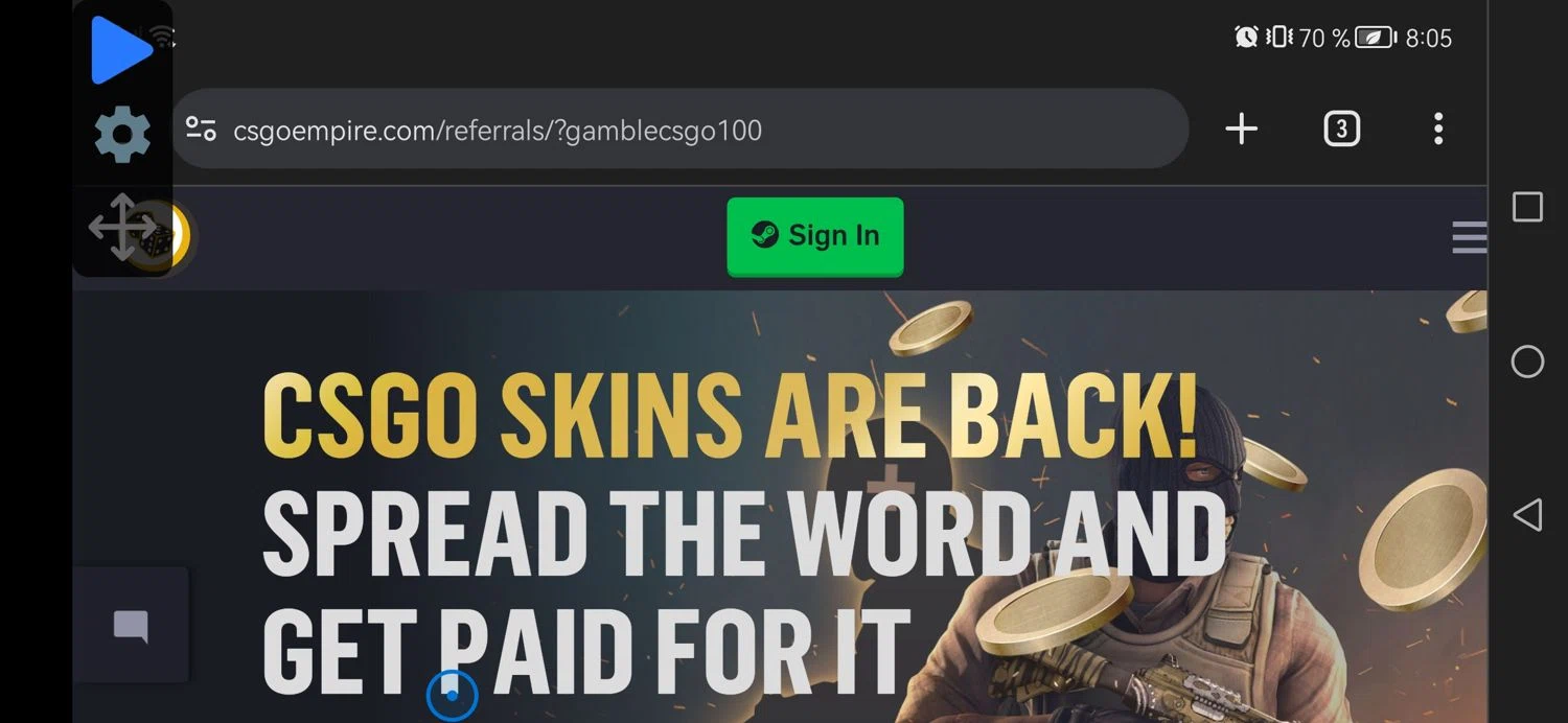 CSGOEmpire checkout page showing CSGOEmpire promo code box | Screenshot taken by SimplyCodes community member on May 21, 2024