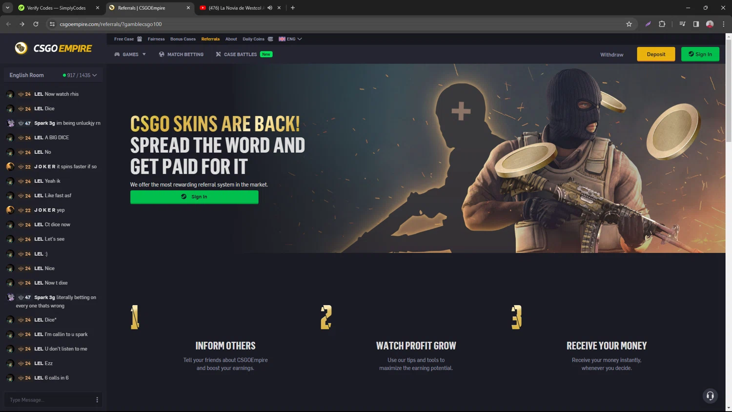 CSGOEmpire checkout page showing CSGOEmpire promo code box | Screenshot taken by SimplyCodes community member on Apr 2, 2024