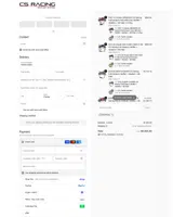 CS Racing coupon verification screenshot