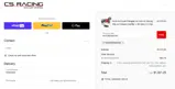 CS Racing coupon verification screenshot
