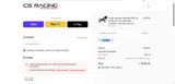 CS Racing coupon verification screenshot