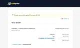 WORDPRESS30 coupon verification screenshot
