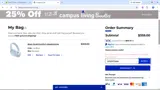 CSUSM University Bookstore coupon verification screenshot