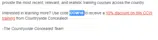 Countrywide Concealed coupon verification screenshot