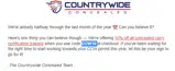 Countrywide Concealed coupon verification screenshot