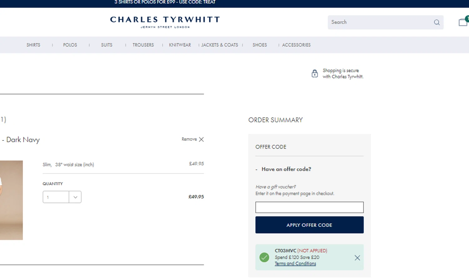 Charles Tyrwhitt Promo Codes 20 Off March 2024