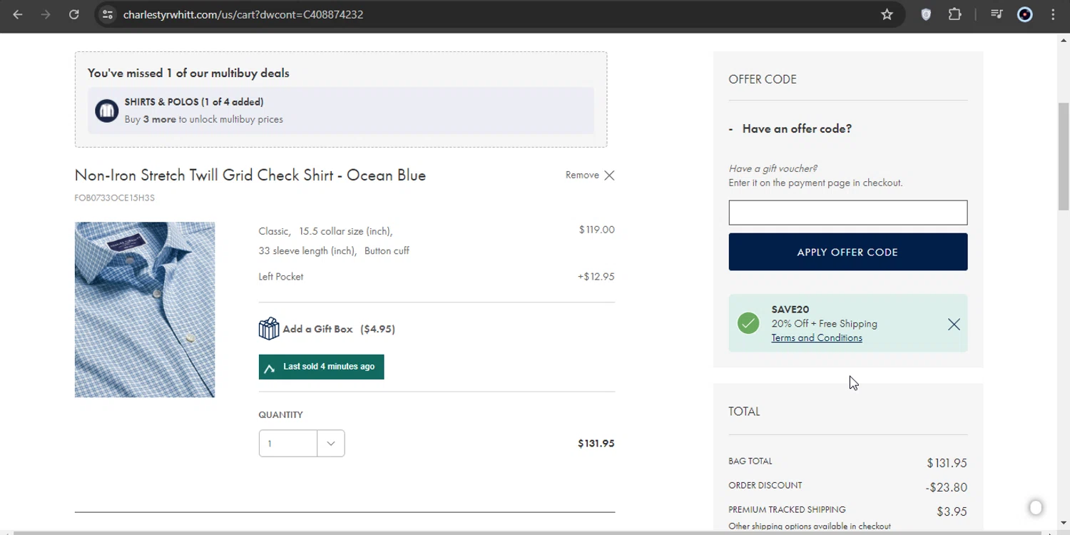 Charles Tyrwhitt Promo Codes 30 Off June 2024