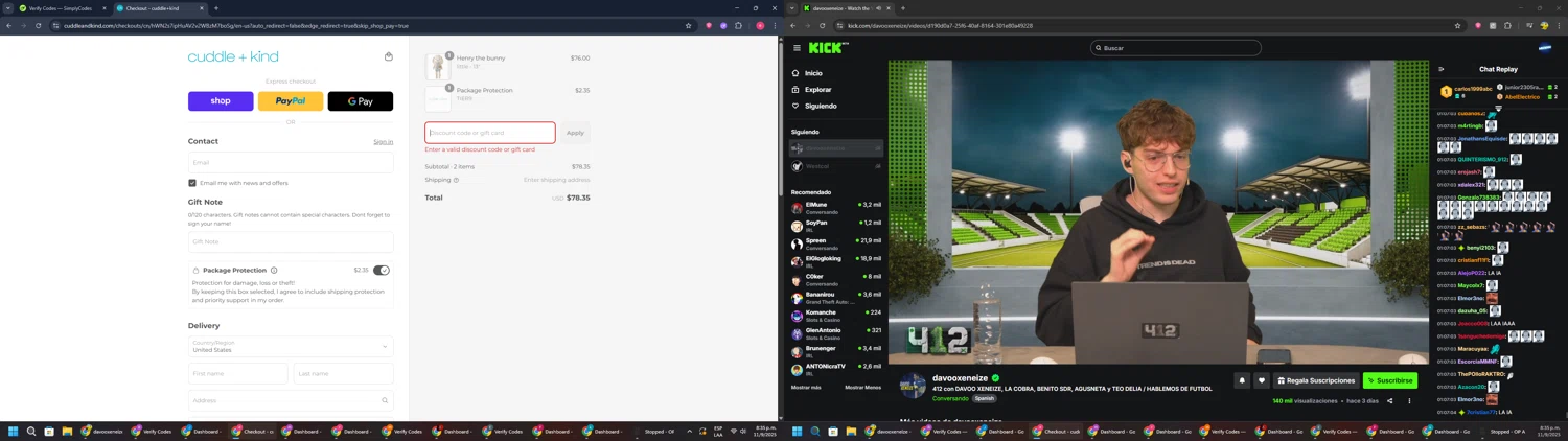 Cuddle+Kind promo code screenshot showing code Save10 applied at Cuddle+Kind checkout page. Uploaded by SimplyCodes community member TreasureWarden457 on Sep 12, 2025
