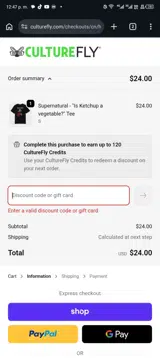 HOLIDAY15 coupon verification screenshot