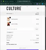 SHIZA10 coupon verification screenshot