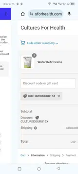 CULTUREDGURU15X coupon verification screenshot