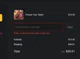 Cupcake Polish coupon verification screenshot
