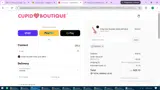 Cupid Boutique coupon verification screenshot