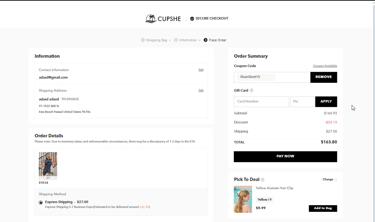 Cupshe Discount Codes 10 off Coupons in July 2024 SimplyCodes