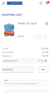 BARBARA coupon verification screenshot