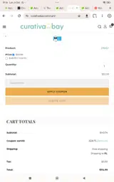 Curativa Bay coupon verification screenshot