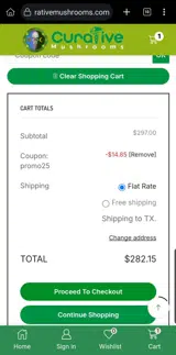 promo25 coupon verification screenshot