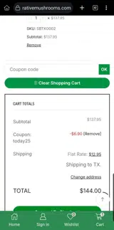 today25 coupon verification screenshot