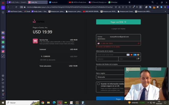 Curex Allergy checkout page showing Curex Allergy promo code box | Screenshot taken by SimplyCodes community member on Sep 16, 2023