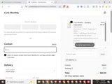 Curls Monthly coupon verification screenshot