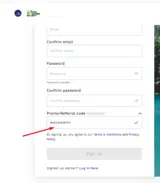 RMCHARITY coupon verification screenshot