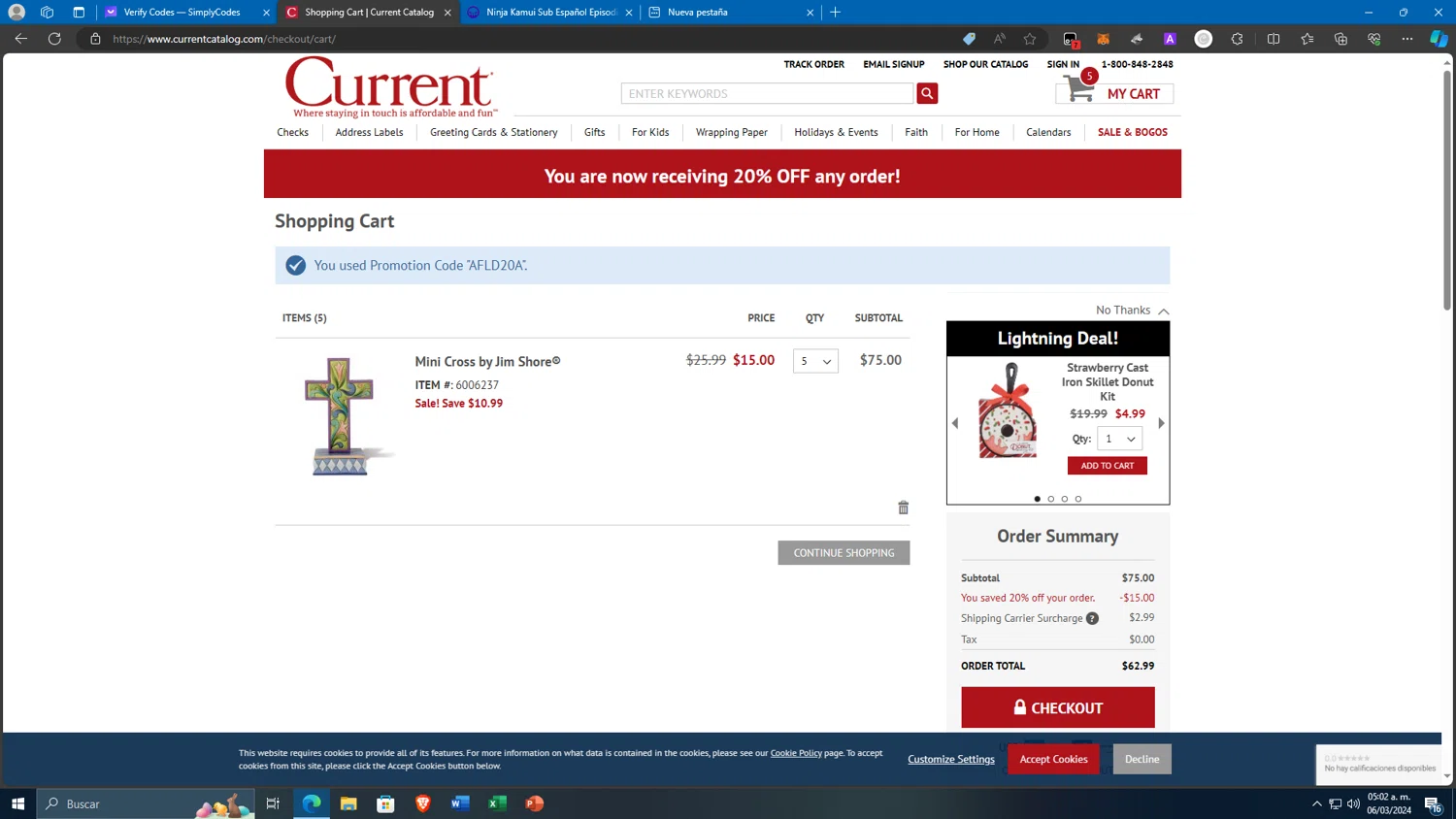 Current Catalog Coupons - 20% Off | October 2024