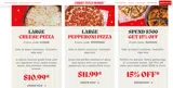 Curry Pizza House coupon verification screenshot
