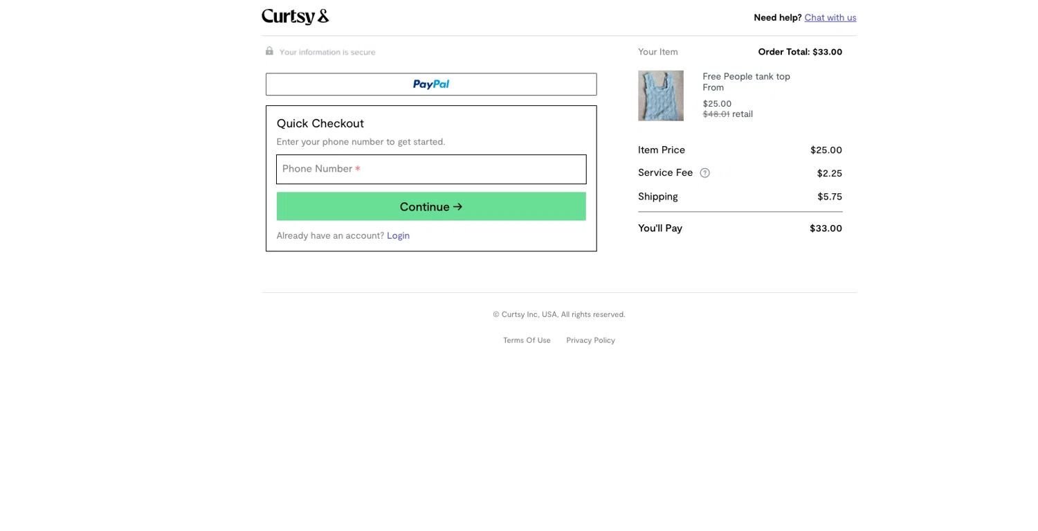 Curtsy promo code screenshot showing code PENNSTATE applied at Curtsy checkout page. Uploaded by SimplyCodes community member ELOIN777 on Mar 8, 2026