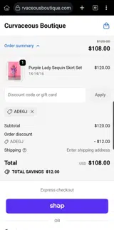 ADEGJ coupon verification screenshot