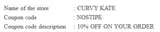 NOSTIPE coupon verification screenshot