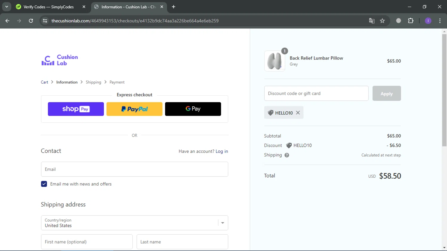 Cushion Lab Discount Codes 10 Off September 2024