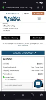 Newyear15 coupon verification screenshot