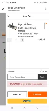 NEWYEAR300 coupon verification screenshot