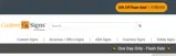 Custom Signs coupon verification screenshot