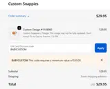 BABYCUSTOM coupon verification screenshot