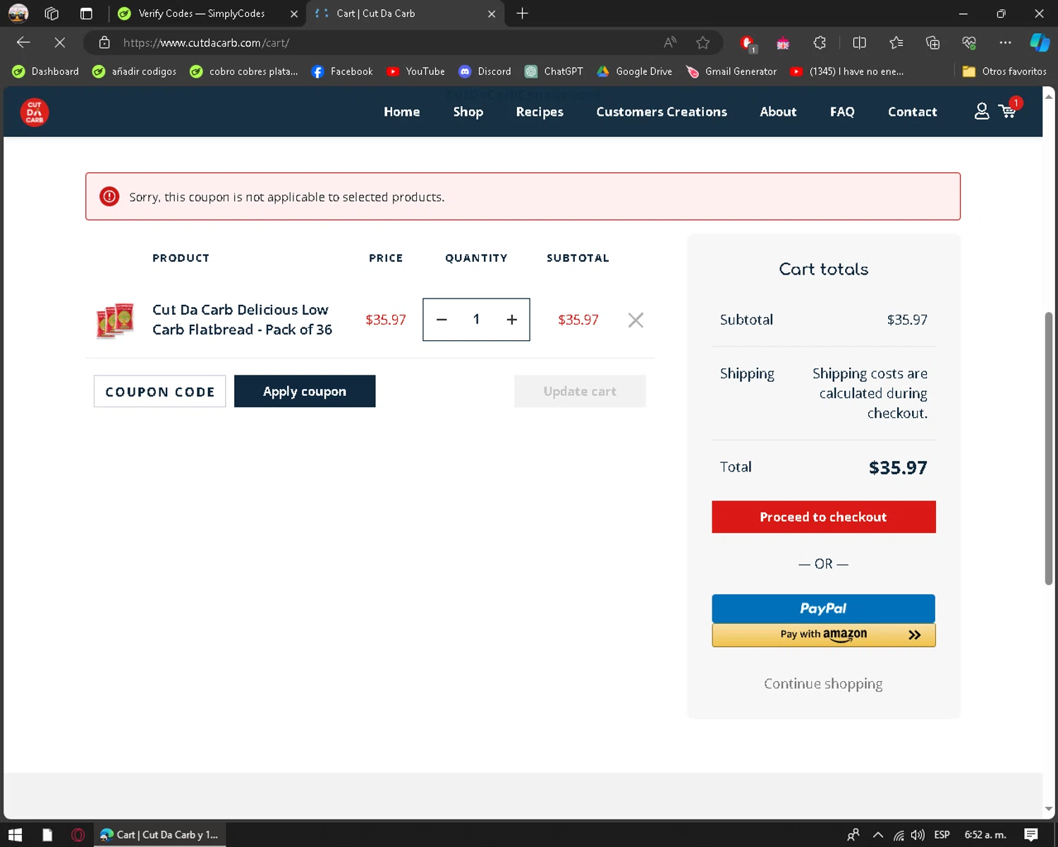 Cut Da Carb Coupon Codes 10 Off October 2024