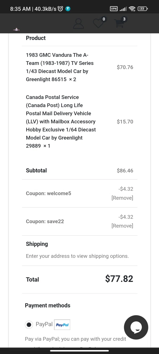 Cute Baby Buy checkout page showing Cute Baby Buy promo code box | Screenshot taken by SimplyCodes community member on Oct 26, 2022