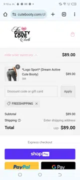 FREESHIPPING coupon verification screenshot