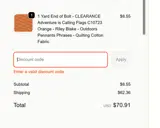 CLEARANCE35 coupon verification screenshot