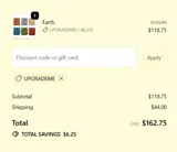UPGRADEME coupon verification screenshot
