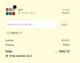 SHIPOFF coupon verification screenshot