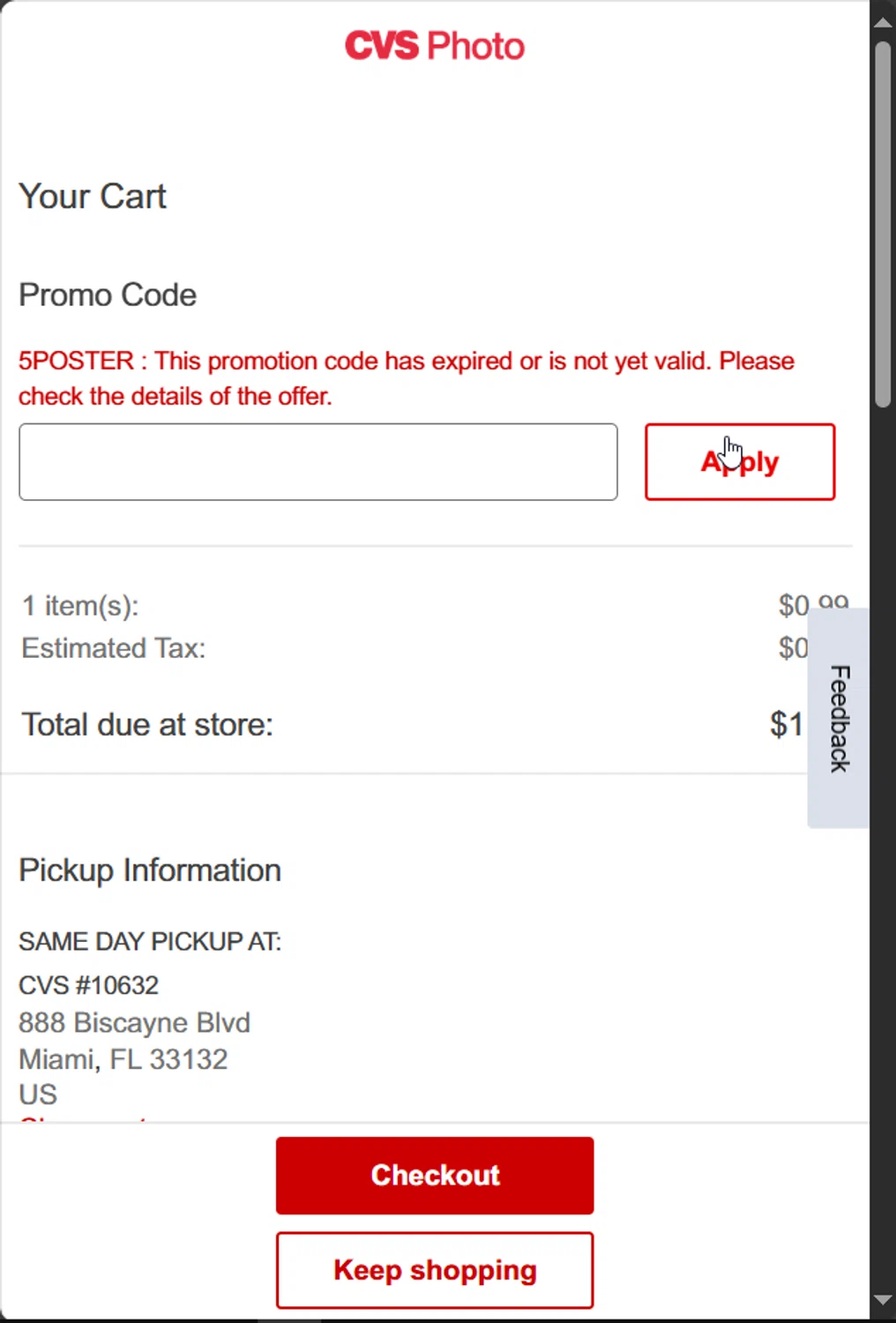 CVS CarePass promo code screenshot showing code 5poster applied at CVS CarePass checkout page. Uploaded by SimplyCodes community member Eltoro20 on Apr 14, 2025